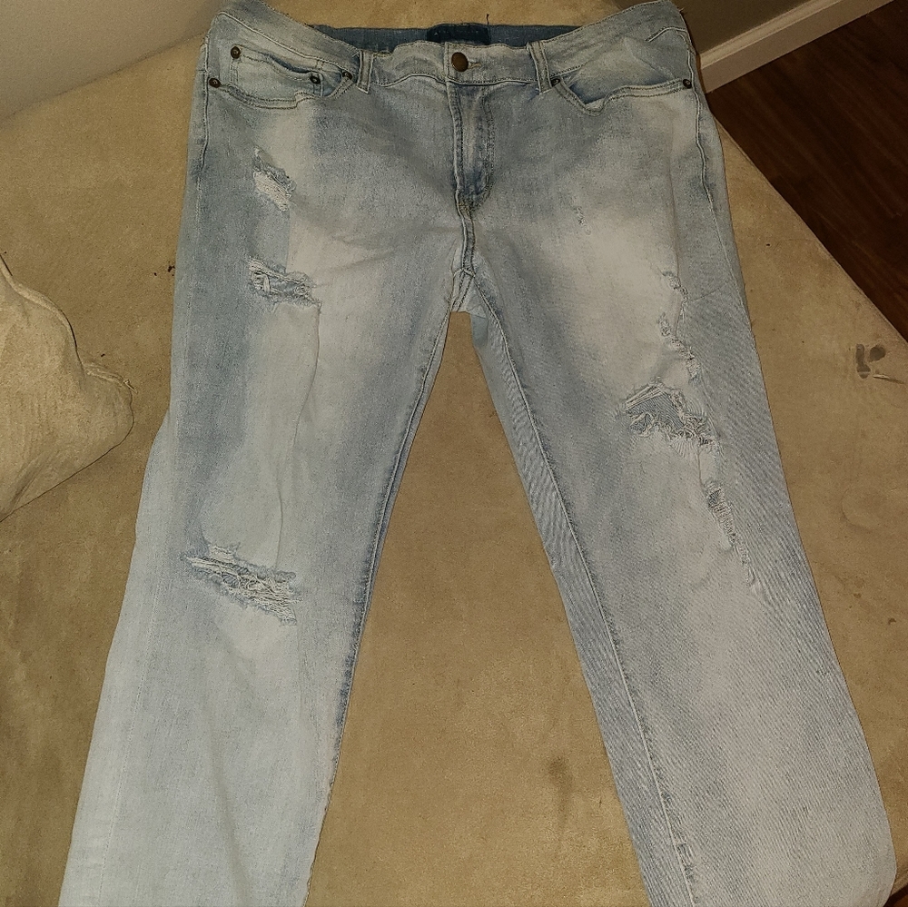 jeans men's light wash 36/32